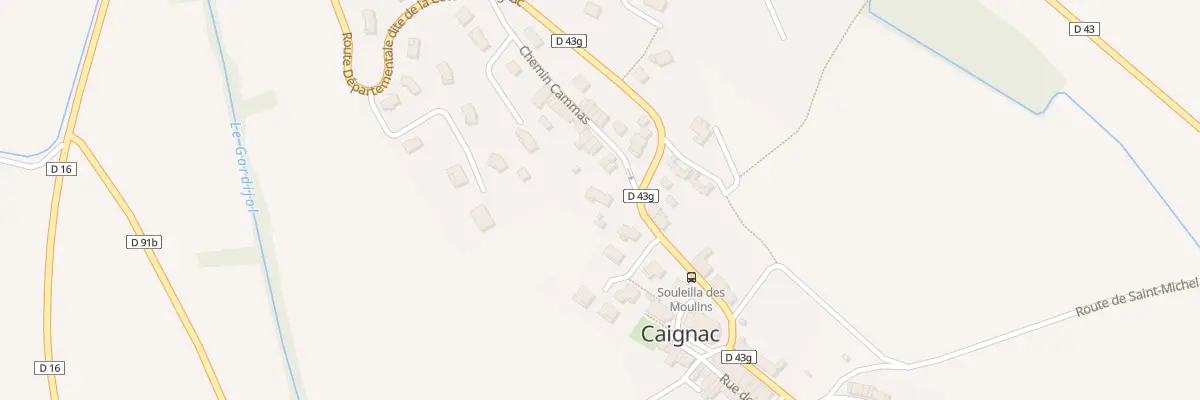Plan du 1 Che du Cammas à Caignac