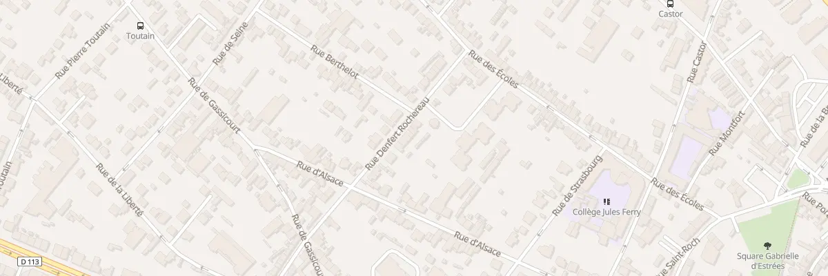 Plan du 13 Rue Denfert Rochereau à Mantes-la-Jolie