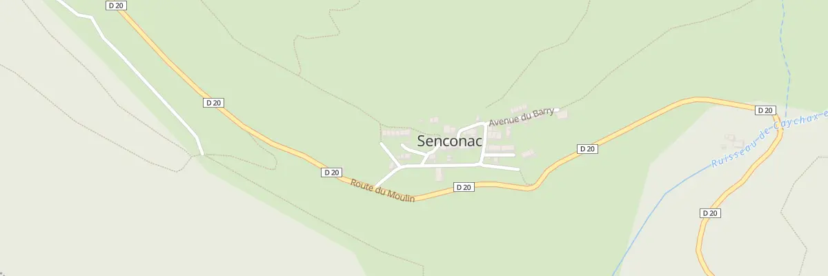 Plan du 2 Le Village à Caychax-et-Senconac