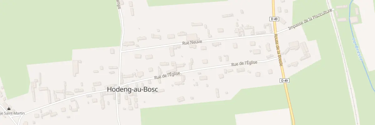 Plan du 11 Rue de l’Eglise à Hodeng-au-Bosc