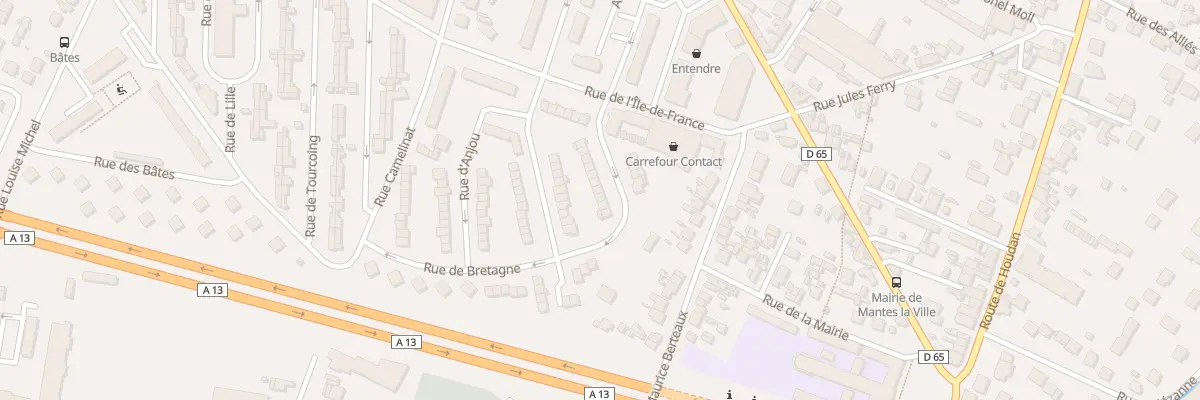Plan du 16 Rue de Bretagne à Mantes-la-Ville