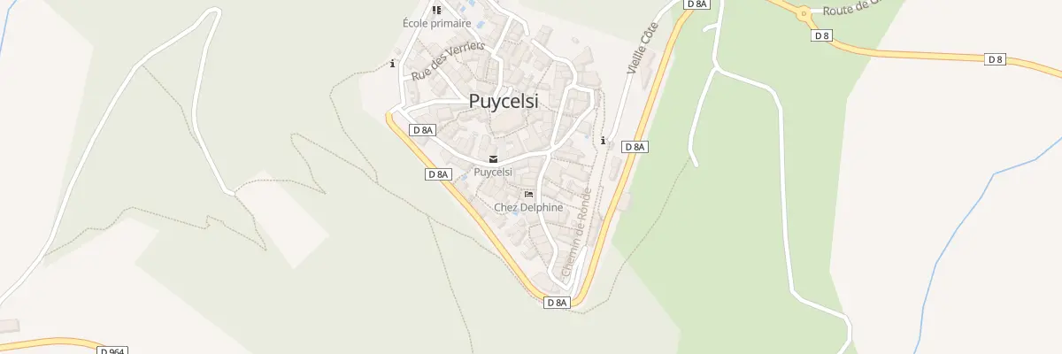 Plan du 6 Rue de l’Ancienne Gendarmerie à Puycelsi
