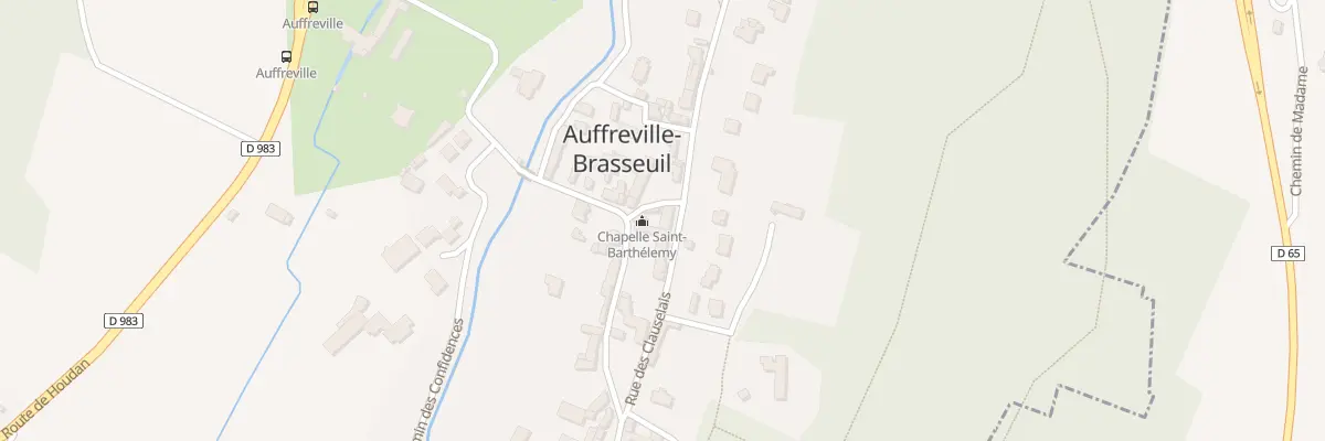 Plan du 13 Rue du Village à Auffreville-Brasseuil