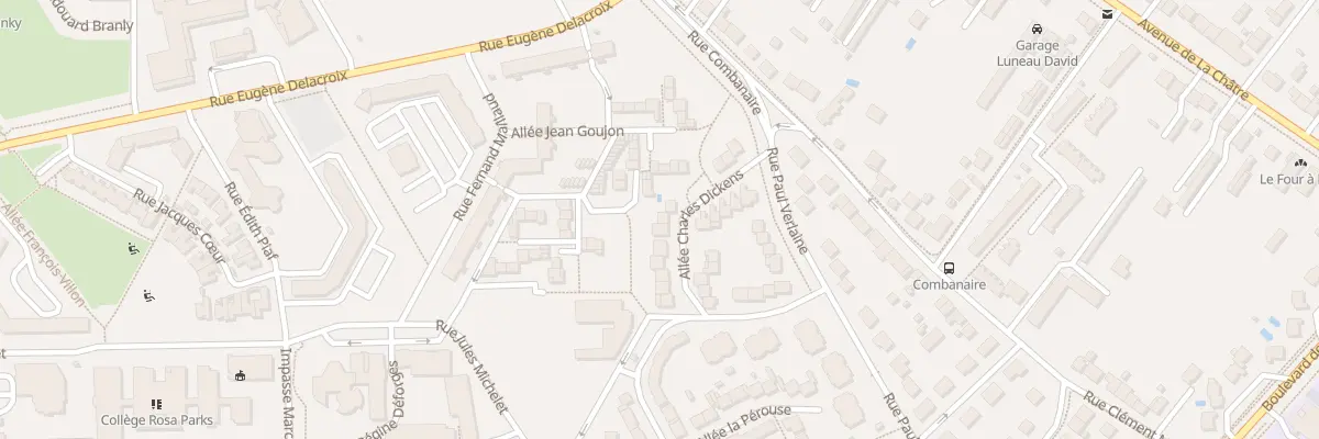 Plan du 10 All Charles Dickens à Châteauroux