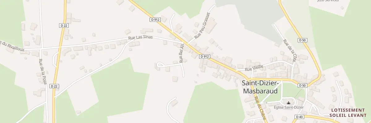 Plan du 3 Rue Bel Air à Saint-Dizier-Masbaraud
