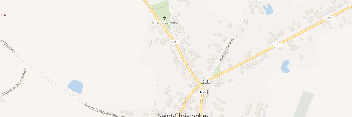 Plan du 5113 Le Bourg à Saint-Christophe-en-Bazelle