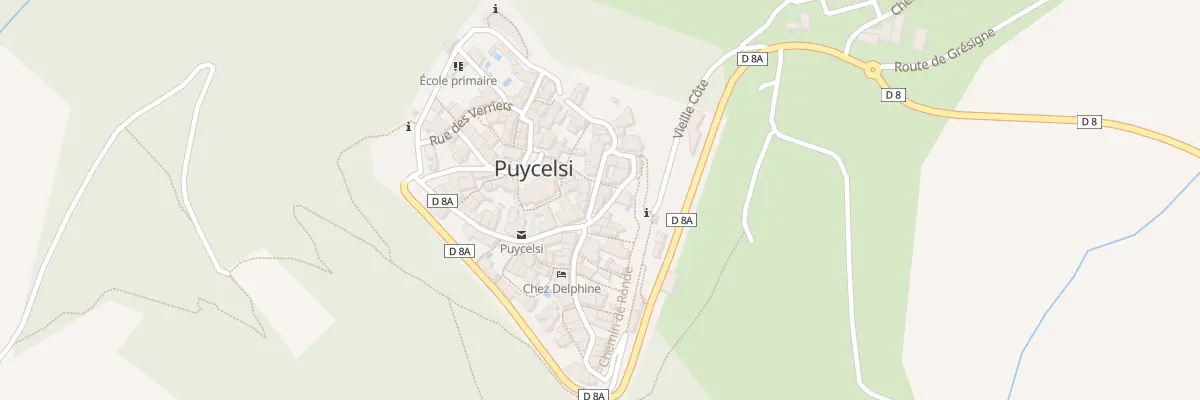 Plan du 4 Rue du Couvent à Puycelsi