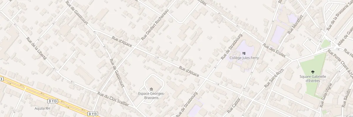 Plan du 44 Rue d’Alsace à Mantes-la-Jolie