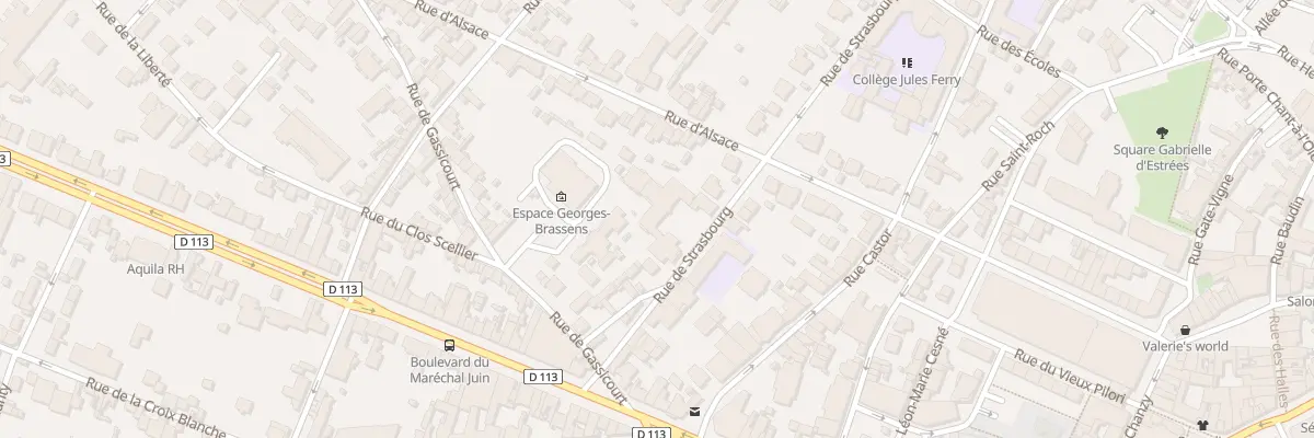 Plan du 45 Rue d’Alsace à Mantes-la-Jolie