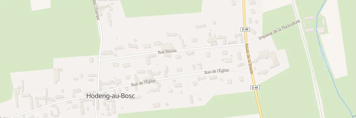 Plan du 3B Rue Neuve à Hodeng-au-Bosc