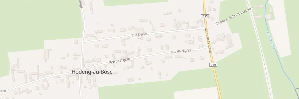 Plan du 2B Rue de l’Eglise à Hodeng-au-Bosc