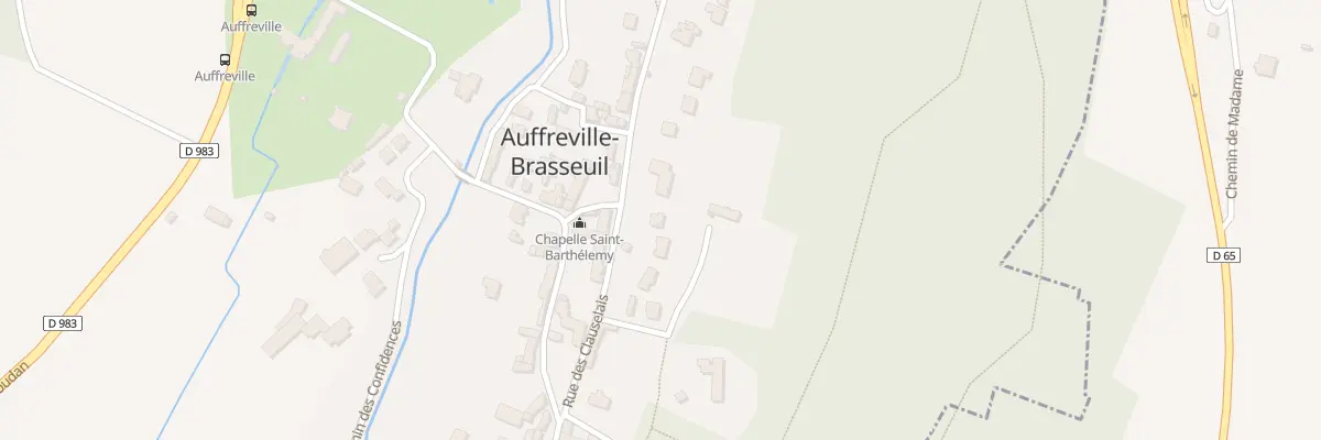 Plan du 12 Rue des Clauselais à Auffreville-Brasseuil