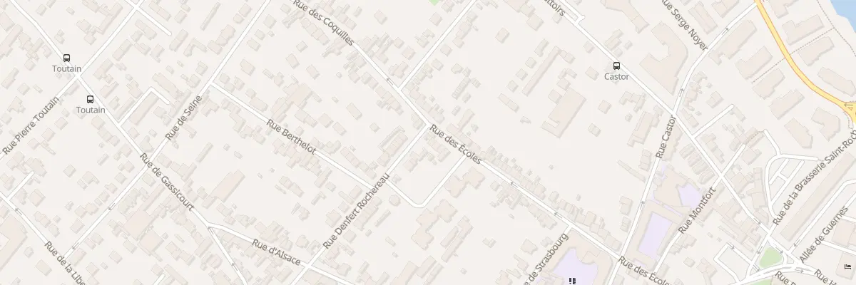 Plan du 1 Rue Denfert Rochereau à Mantes-la-Jolie