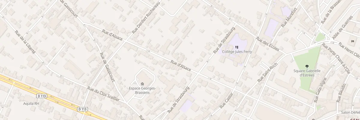 Plan du 38 Rue d’Alsace à Mantes-la-Jolie