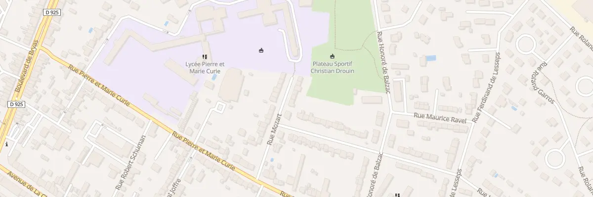 Plan du 12 Rue Mozart à Châteauroux