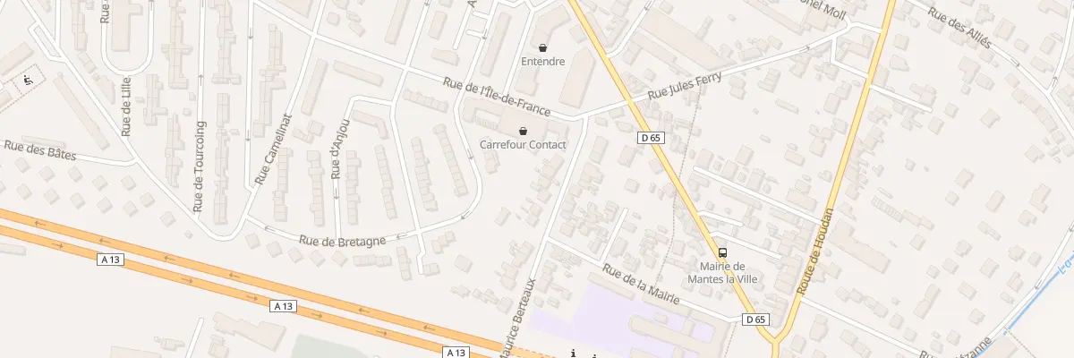 Plan du 66 Rue Maurice Berteaux à Mantes-la-Ville
