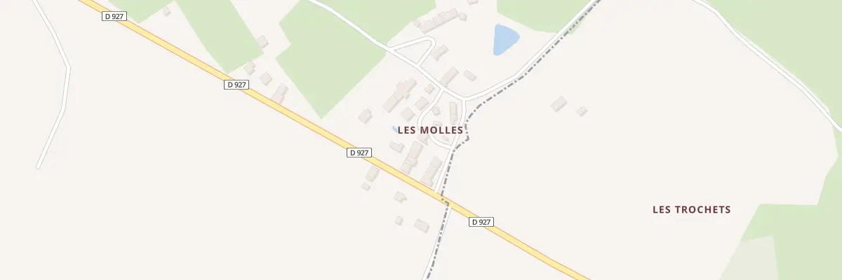 Plan du 19 Les Molles Village à Bouesse