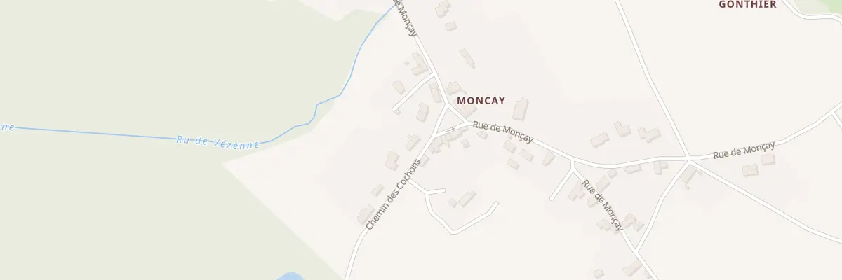 Plan du 42 Rue de monçay à Lailly-en-Val
