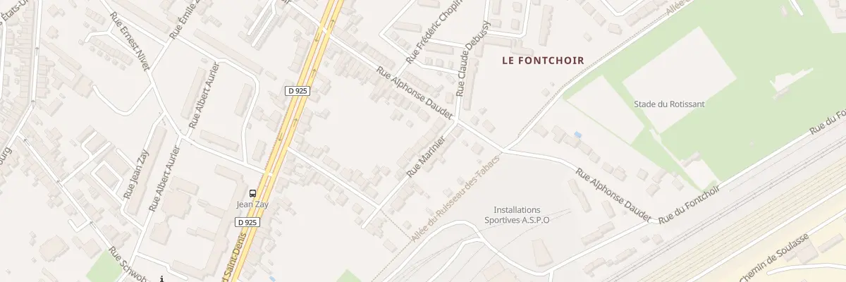 Plan du 31 Rue Marinier à Châteauroux