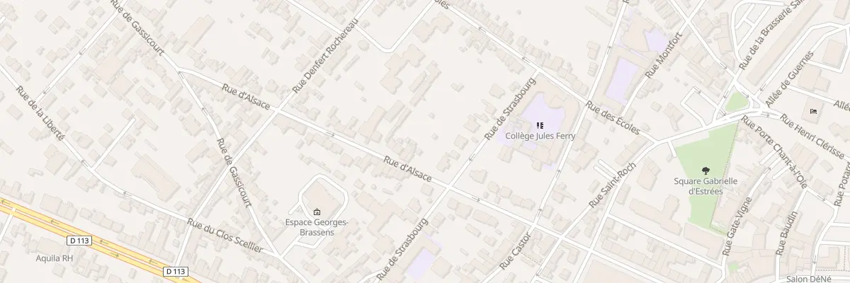 Plan du 36 Rue d’Alsace à Mantes-la-Jolie