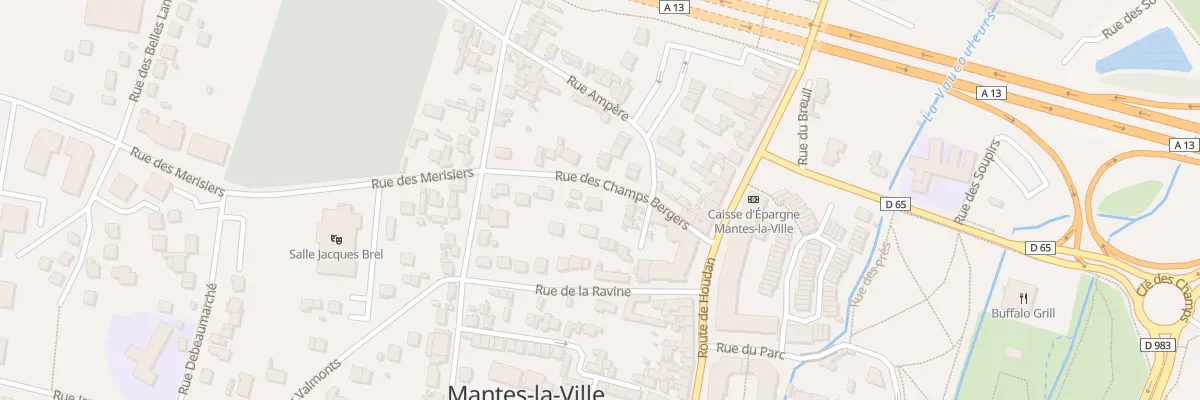 Plan du 11 Rue des Champs Bergers à Mantes-la-Ville