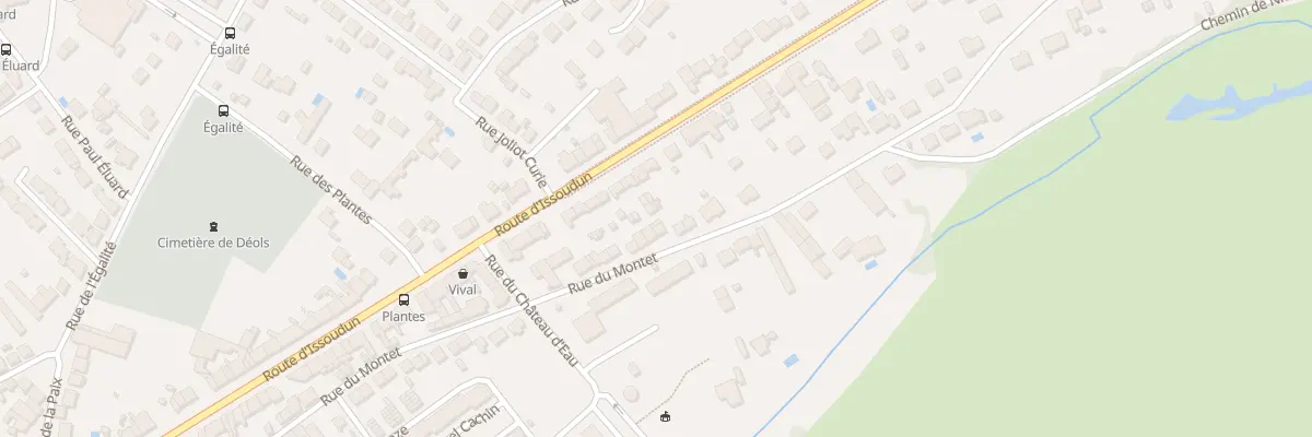 Plan du 69 Rue du Montet à Déols