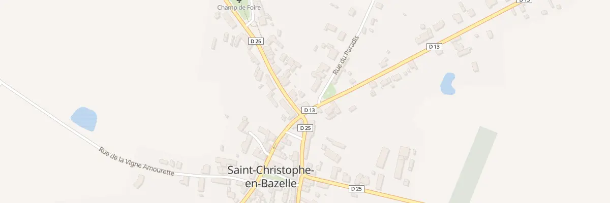 Plan du 1 Rue Jean Viallard à Saint-Christophe-en-Bazelle
