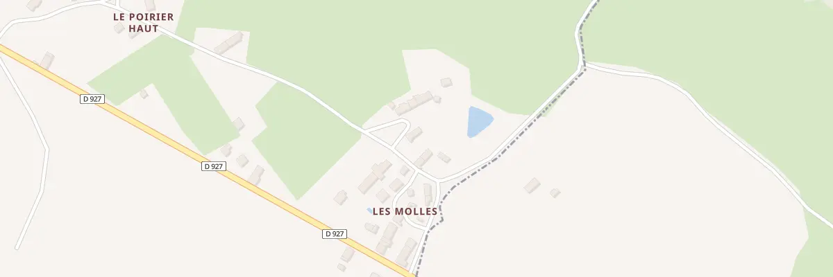Plan du 9 Les Molles Village à Bouesse