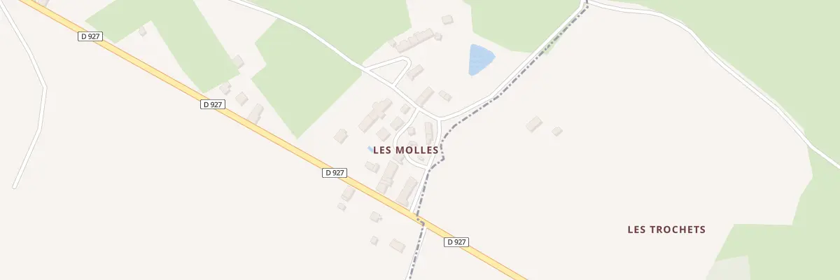 Plan du 17 Les Molles Village à Bouesse