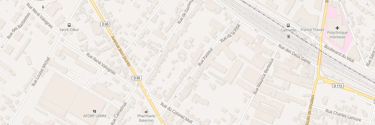Plan du 16 Rue Pasteur à Mantes-la-Ville
