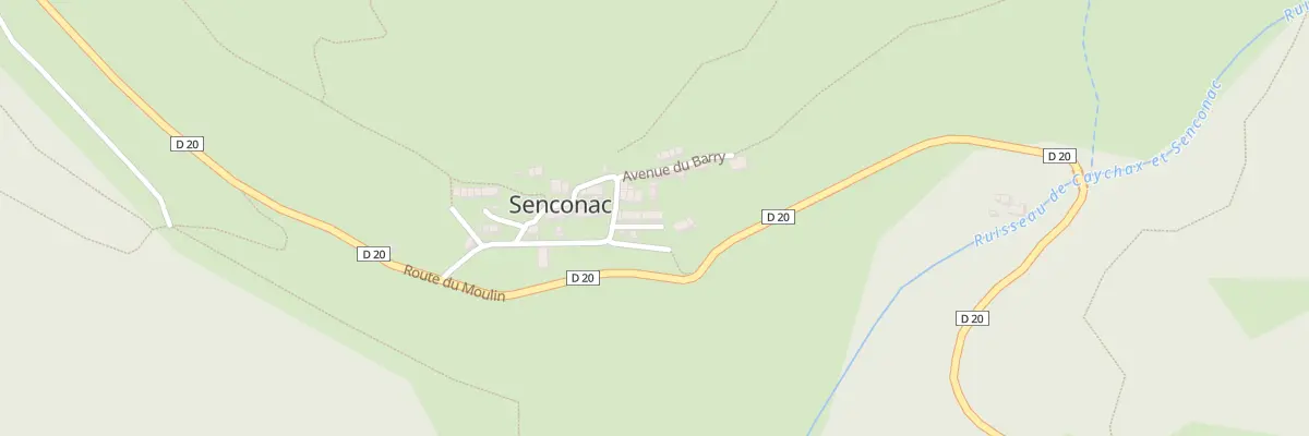 Plan du 12 Le Village à Caychax-et-Senconac