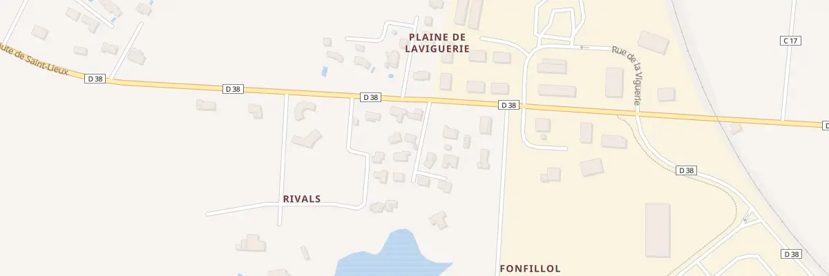 Plan du 2054A Rte de Saint-Lieux à Saint-Sulpice-la-Pointe