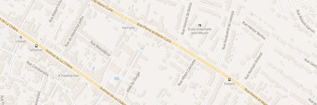 Plan du 86 Rue Pierre et Marie Curie à Châteauroux