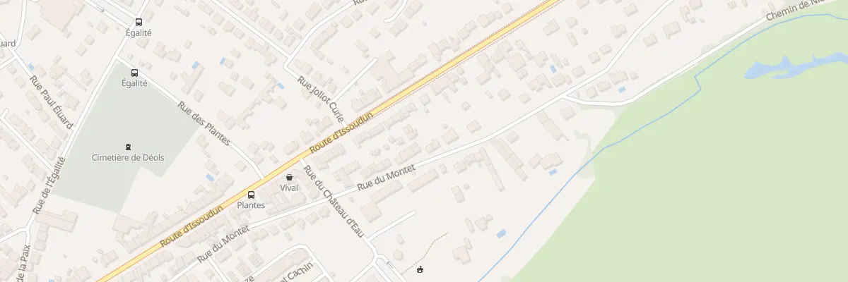 Plan du 71 Rue du Montet à Déols