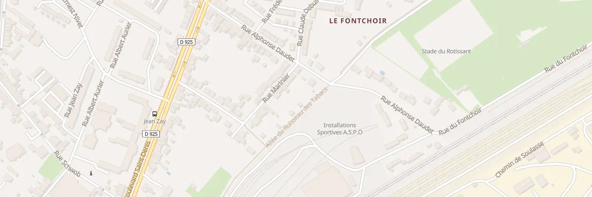 Plan du 40 Rue Marinier à Châteauroux