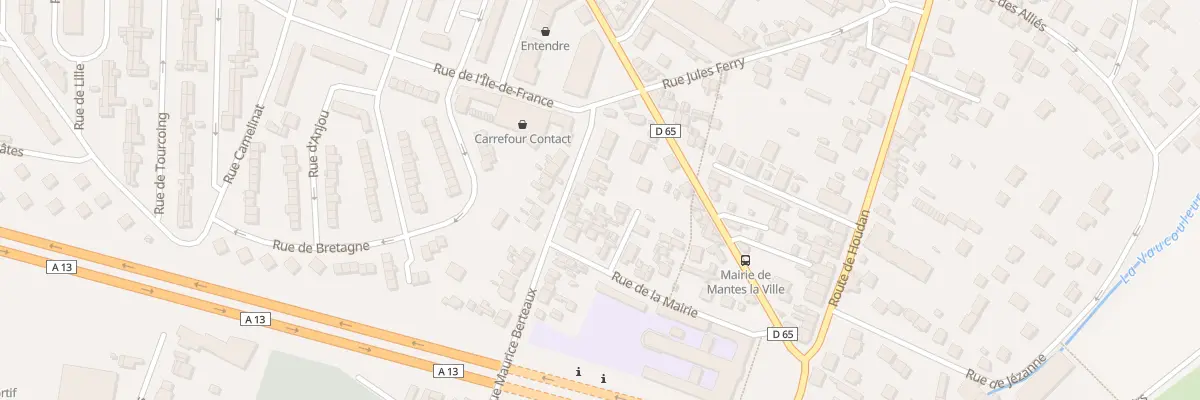 Plan du 65 Rue Maurice Berteaux à Mantes-la-Ville