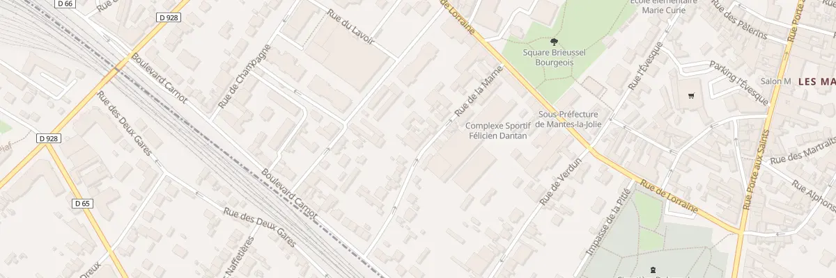 Plan du 28 Rue de la Marne à Mantes-la-Jolie