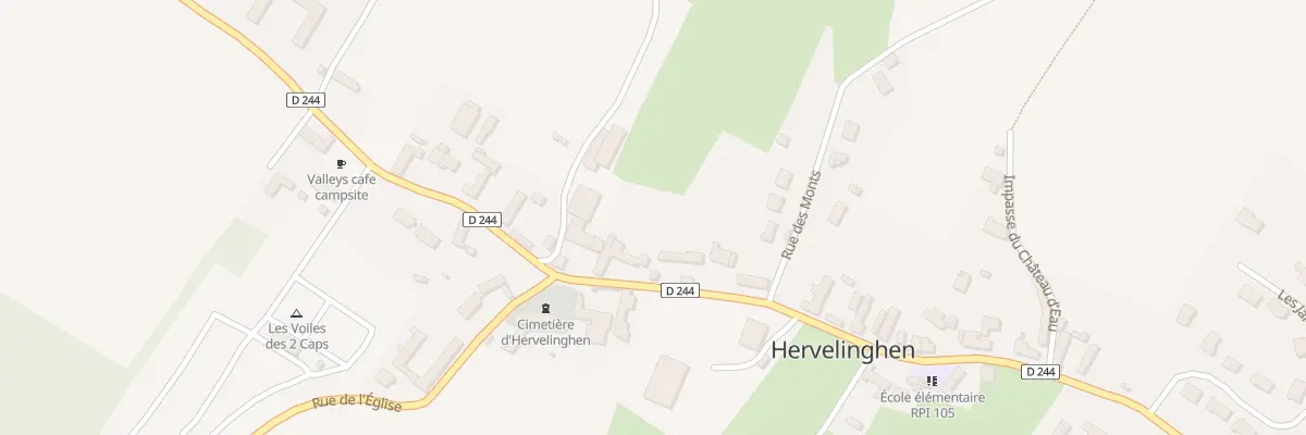 Plan du 708 Rue Principale (Cd 244) à Hervelinghen