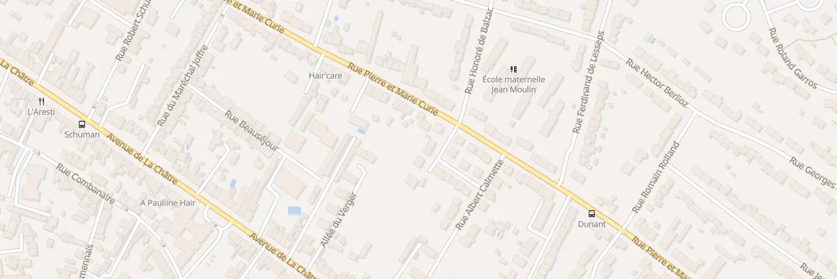 Plan du 88 Rue Pierre et Marie Curie à Châteauroux