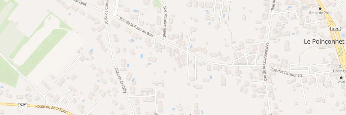 Plan du 5174 Rue de la Foire au Bois au Poinçonnet