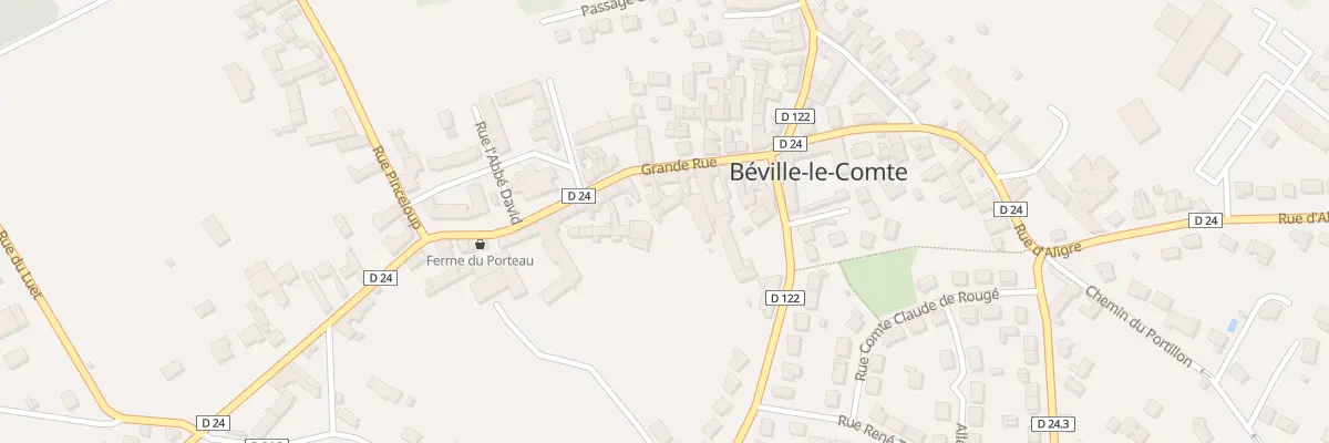 Plan du 20 Grande Rue à Béville-le-Comte