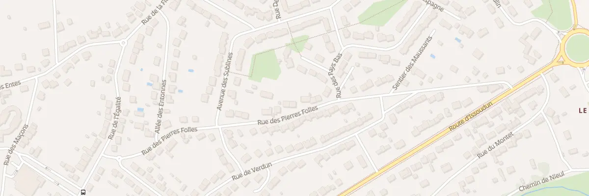 Plan du 35 Rue des Pierres Folles à Déols