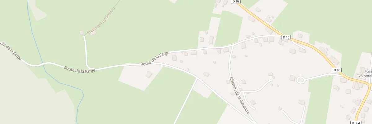 Plan du 19 Rte de la Farge à Chamberet