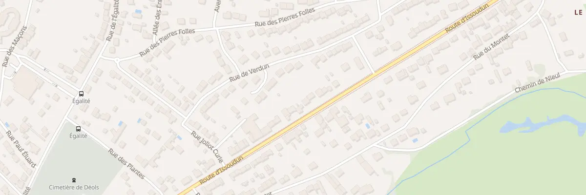 Plan du 147 Rte d’Issoudun à Déols