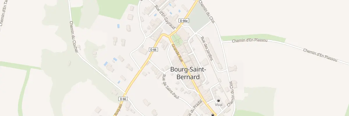 Plan du 1 Rue Grande Rue à Bourg-Saint-Bernard