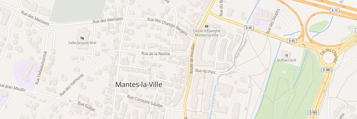 Plan du 3 Rue de la Ravine à Mantes-la-Ville