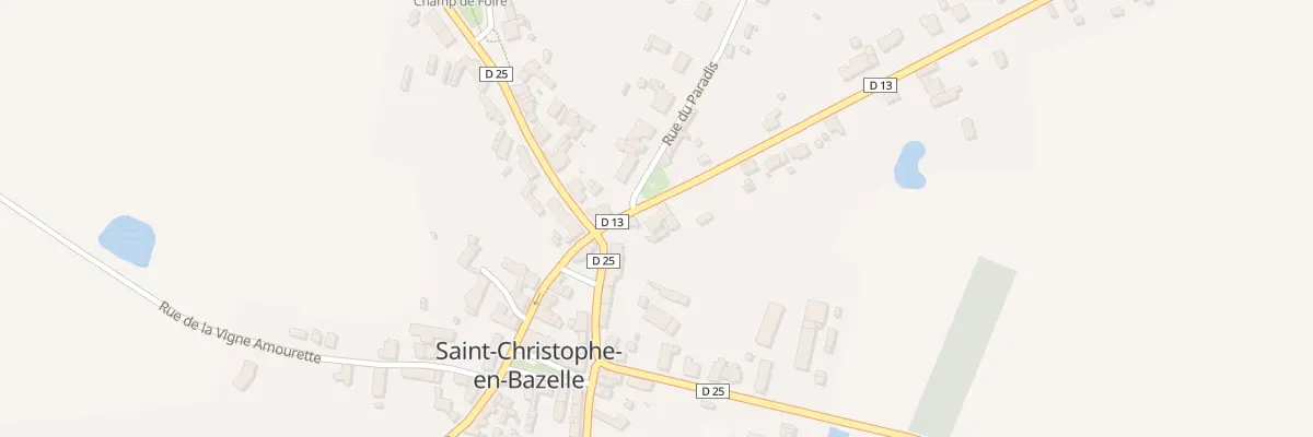 Plan du 4 Rue des Bezeaux à Saint-Christophe-en-Bazelle