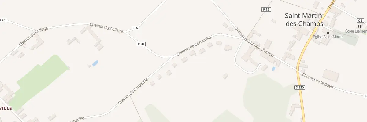 Plan du 13 Che de Corbeville à Saint-Martin-des-Champs