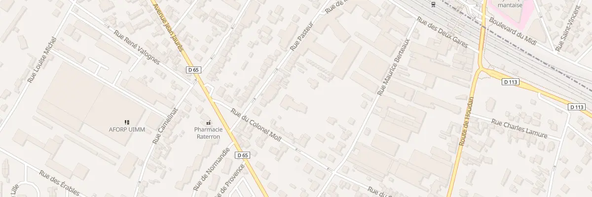 Plan du 25 Rue Pasteur à Mantes-la-Ville