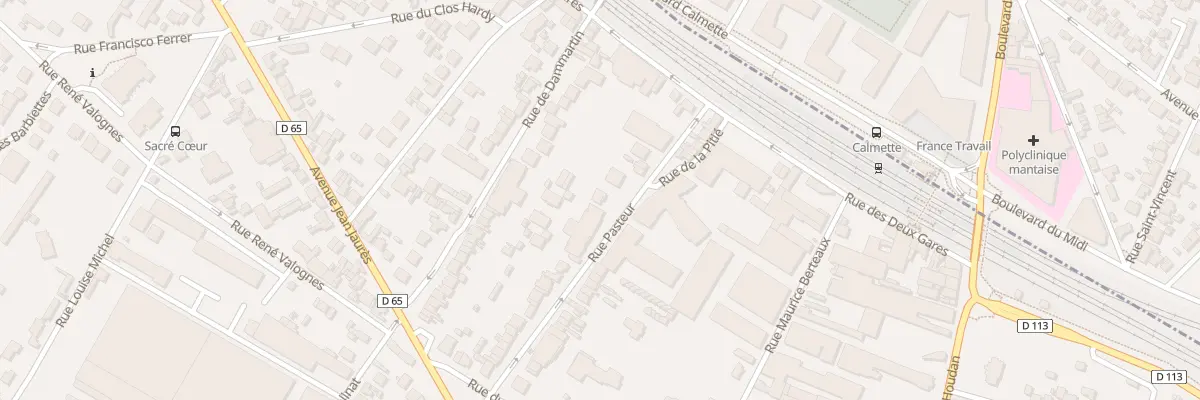 Plan du 10 Rue Pasteur à Mantes-la-Ville